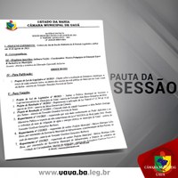 Câmara divulga pauta da sessão ordinária de nº 19 desta quarta-feira (23).