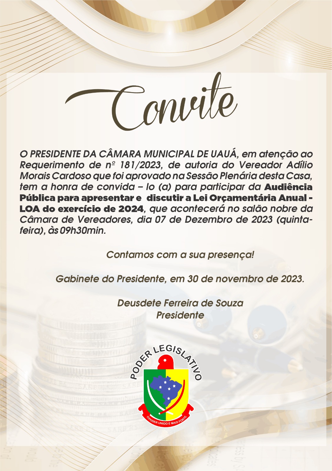 Convite Audiência Pública