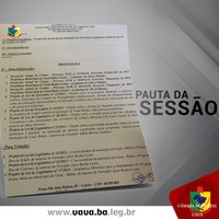 Pauta da sessão ordinária desta quarta-feira (01/11/2023)