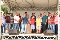 Presidente da Câmara de Vereadores, Deusdete Ferreira (Gugu) participou, neste sábado, 27, da Feira Economia Solidária de Lagoa do Pires